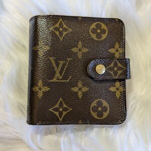 Louis Vuitton Monogram Canvas Compact Wallet